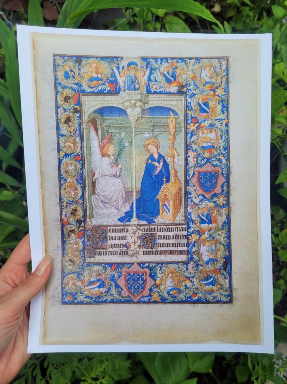 Illuminated Manuscript Page Art Print